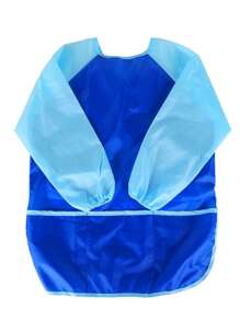 1 件绘画围裙、学生艺术绘画围兜、防水绘画围裙、长袖 M 码双面绘画罩衫、绘画和用餐围兜、艺术用品