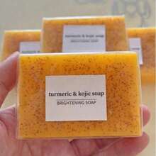 Lemon Turmeric Kojic Soap Fragrance - Curcuma Soap, Jabon De Curcuma, Honey Lemon Turmeric Soap Face And Body