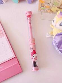 Sanrio 1 Hello Kitty Cute Cartoon Soft Bristle Portable Toothbrush With Storage Case, Deep Cleaning Effective, Compact Individual Packaging, Suitable For All, Great For Christmas And New Year Gifts