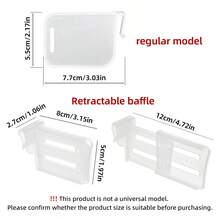 4pcs/8pcs/15pcs Multi-Functional Fridge Divider With Adjustable Buckle, Free Combination Plastic Partition For Drawer Organizing, Closet Storage Separator For Sorting Clothes And Socks - Multicolor - View 11
