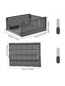 1 ngăn kéo đựng đồ trong tủ quần áo, hộp đựng quần áo len có thể gấp gọn dung tích lớn có ngăn chia - trắng - Xem 12