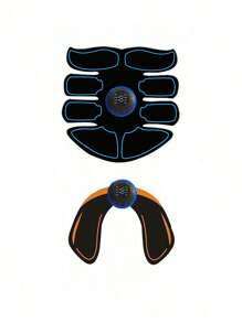 1pc 150mAh Lithium Battery Wireless EMS Muscle Stimulator Abdominal Shaping Belt - Abdominal Muscle Trainer For Home And Office Exercise - Unisex Fitness Equipment, Home Fitness Equipment For Men And Women, Fat Burning And Shaping Abdominal Instrument