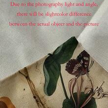 2 件装亚麻枕套，森林主题枕套，水彩植物印花枕套，森林装饰靠垫套。适用于家居和办公室沙发装饰。单面印花。不含枕芯（16 英寸 x 16 英寸，18 英寸 x 18 英寸，20 英寸 x 20 英寸）。 - 彩色 - 查看 8