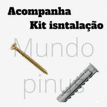 Decorative Hexagonal Shelf 43x43 Cm With 33x10 Cm Shelf Varnished Wood - 黑色 - 查看 5