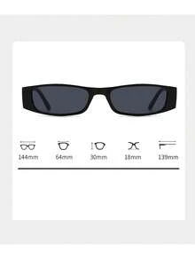 Retro Personalized Small Frame Fashion Glasses, Unisex Plastic Classic Outdoor Travel Beach Vacation Casual Decoration Daily Wear Fashion Glasses For Summer