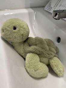 可爱奶油色海龟毛绒玩具海龟填充动物玩具海洋动物娃娃柔软枕头，非常适合装饰床或沙发，是婚礼和派对的理想礼物，是送给孩子女孩生日节日的完美礼物，柔软女孩、海龟玩具、女孩玩具、填充玩具、女孩玩具、It Girl、儿童沙发床、果冻猫、幼儿玩具