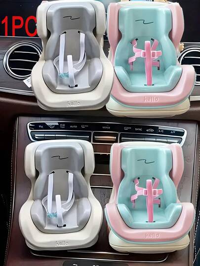 1 件汽车通风口装饰、夹式娃娃座椅娃娃屋配件、带安全带的娃娃座椅配件、汽车娃娃座椅支架，轻松放置您的娃娃，小巧便携，为家人和朋友准备一份有趣的互动装饰礼物