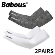 Babous 压缩袖套 - 弹性护臂，带缓冲支撑，防滑握把，适合高尔夫、骑行、跑步 - 吸湿排汗健身护臂（可机洗） - 男士和女士运动袖套、运动服、