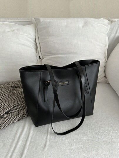 Bolso de gran capacidad para mujeres, versátil para otoño e invierno, nuevo diseño sencillo 2024, bolso de hombro, bolso de clase para estudiantes universitarias, bolso de trabajo para trayecto