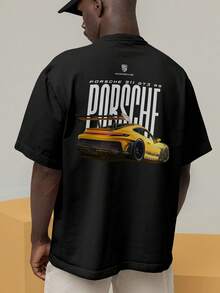 Oversized Streetwear T-Shirt 911 GT3 RS Luxury Automotive Sports REF 7253 VEST NERD - màu đen - Xem 9
