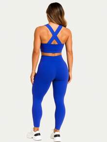 Women Sports Sets - Royal Blue - View 2