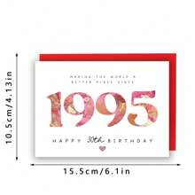 30. Geburtstagskarte, Karte für sie, 30. Geburtstagskarte für Tochter, Enkelin, Nichte, Schwester, Patentochter, Freundin