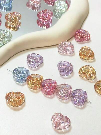 Akryl DIY-tillbehör, krämfärgade limmade telefonskal, hårspännen, dekorativa accessoarmaterial, barocka accessoarer, DIY-handgjorda örhängen, huvudbonader, skor, klädaccessoarer. Denna produkt används ofta inom dekoration, hängen