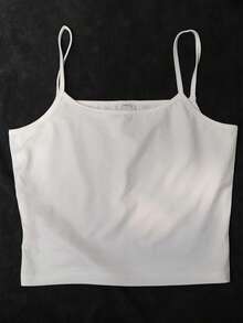 Sleeveless Summer Fashionable Women Tank Top, Solid Color Lightweight Breathable Skin-Friendly, Suitable For Casual Wear, Fit For Sports And Fashion Enthusiasts