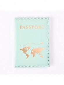PU Map Passport Book, Passport Protection Case, Ticket Holder, Travel Document Storage Folder,PU Leather Passport Cover, Travel Wallet Case Organiser For Passport, Ticket, Boarding Pass, Business Card, Credit Card - Multicolor - View 9