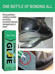 JUE FISH Superklej do naprawy obuwia, uniwersalny klej do butów, skóry, toreb, sof, wodoodporny, szybkoschnący, elastyczny, wygodny i łatwy w użyciu - Wielokolorowe - Zobacz 7