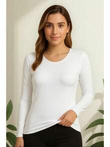 Women's Thermal Top With UV 50+ Sun Protection - 白色 - View 2