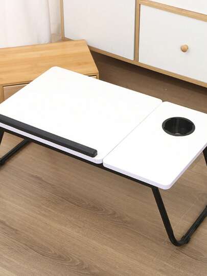 Adjustable Laptop Desk, Foldable Bedside Table, Portable Lap Bureau Dorm, Study, Office, om