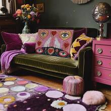 1 Pc Wall Art Leopard Eye Heart, Mystical Big Cat Print, Jungle Decor, Witchy Third Eye Art, Esoteric Gift For Boho Room Posters Canvas Painting Wall Arts Room Decor Home Decoration Unframed - Multicolor - View 8