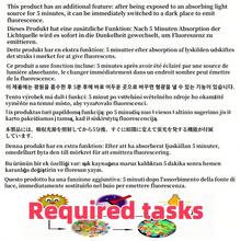 1000 حجر يضيء في الظلام يمتص الضوء كرسول غامض خلال النهار ويتألق كجنية خيالية في الليل. مناسب للبرك والحدائق ومسارات هالوين والممرات الخارجية والحصى.