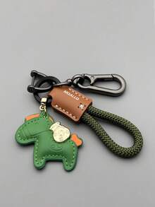 Handmade Leather Car Key Chain, Simple & Personalized Key Ring Lanyard For Men & Women - Have Money Immediately - View 10