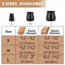 4/8/12/16/24pcs Round-Chair Leg Floor Protectors - Against Scratches Chair Covers, Smooth Gliding - Durable Silicone Construction , Soft Felt Pads For Gentle Floor Contact Furniture Sliders,Protect The Floor And Table And Chair Legs