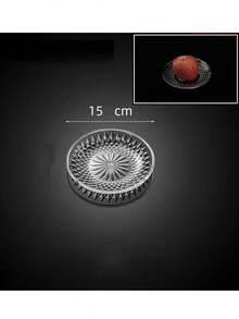 1/5 Stücke Acryl Prägung Kristall Obstplatte, kreative kleine zarte Haushalt Dessert Kuchen Snack Präsentationsplatte, Süßigkeitenschale, Kuchenteller, geeignet für den täglichen Gebrauch, geeignet für Snacks und Obst, vielseitig einsetzbar für Teegesellschaften und Dekorationen, geeignet für Cupcakes, Donuts, Obst, Küche, Weihnachtsgeschenk