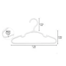 10/20/30pcs Sturdy Plastic Hangers - Non-Slip, (White, Black, Blue, Pink, Green, Gray) With Grooved Shoulders For Firm Grip - Ideal For Home Closet, Dorm And Wardrobe Organization