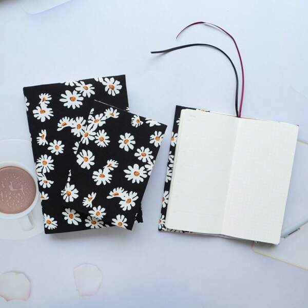 1PC A5/A6 Little Daisy Book Covers, Bible Covers, Notepad Protective Covers, Weekly/Monthly Plan Protective Covers, Office Stationery Supplies, Book Accessories, Suitable For Various Scenarios Related To Books And Notebooks Such As Home, School, Gifts, Etc