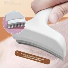 Stainless Steel Tooth Cat Detangling Brush Arched Head Anti Pet Grooming Tool Ergonomic Handle Pet Care Supplies