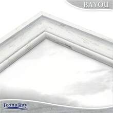 4x6 Cloudy White Picture Frame - Cape Cod Style 4 X 6 Photo Frame - Table Top Or Wall Mount - Bayou Collection - 1_ - View 2