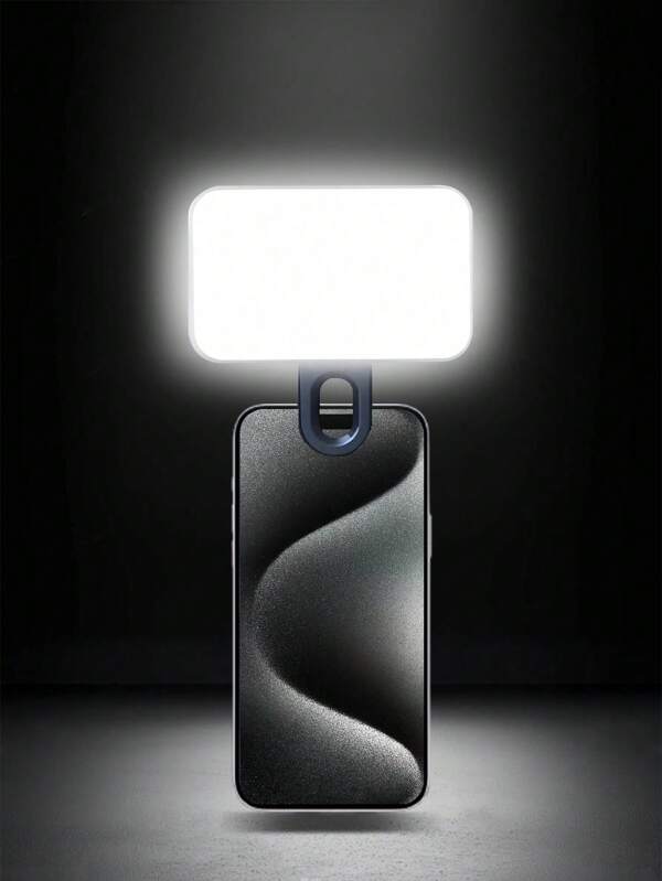 1 pieza Luz de relleno portátil y mini de clip, luz de anillo para selfie LED portátil y regulable, luz de video LED para cámara y videocámara, para fotografía, selfie, video, reuniones por zoom, entrevistas, transmisión en vivo, vlogs, reuniones familiares, fiestas navideñas, adecuado para selfies y transmisiones en vivo, luz portátil para selfie
