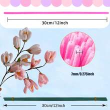 100/783pcs Pink Fuzzy Tulip Poppy Flower Set - Perfect For Valentine's Day, Mother's Day, Christmas, New Year, Holidays, Beginner Fuzzy Flower Stem Set, Home Decor Crafting Kit - Multicolor - View 4