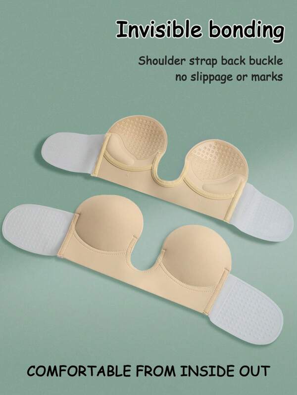 U-Shaped Bra, Adhesive Chest Patch, Backless Upper Support To Lift The Chest Bra, Suitable For Backless Clothing
