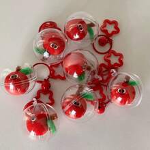 قلادة بوم بوم جميلة، إكسسوارات داعم التفاحة، سلسلة مفاتيح ميداي، تعليقة حقيبة