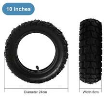 2Pack Electric Scooter Tyre 10 Inch Tube Outer Tire&Inner Scooter Solid Front And Rear Whee Tire Rubber Honeycomb Tyre - Black - View 5