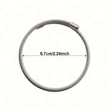 5/10 件可调节蛇链手链，适合女士/女孩的串珠手链，DIY 珠宝制作材料，不锈钢银手链 - 銀色 - 查看 11