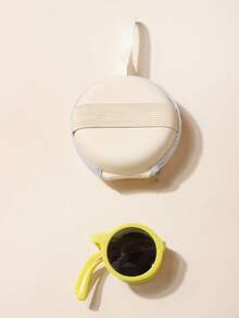 1/2/6 PCS Baby Glasses+1 Pc Glasses Bag,For 2-5 Years Old,Baby Boy And Baby Girl Glasses,Foldable Glasses, Portable Glasses,Cool,Cute,Round Glasses, Decorative Glasses,Baby Glasses Gift,Spring Accessories,Summer Accessories