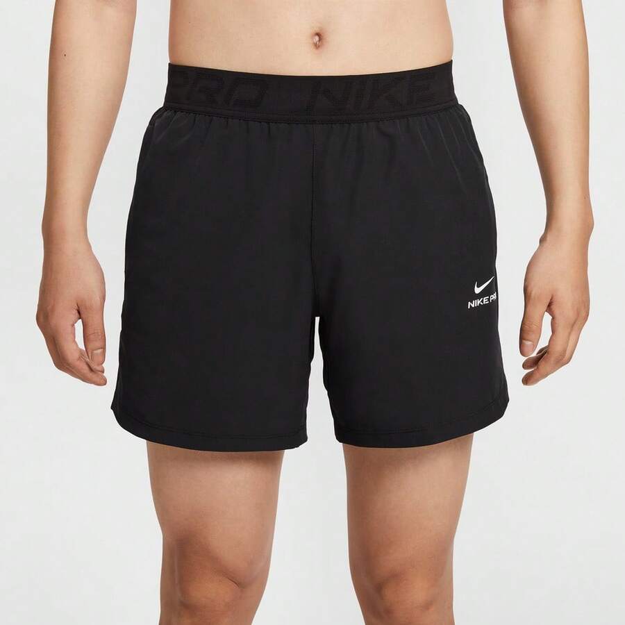 Nike 男式 AS M NP DF NPT 6IN SHORT 梭织短裤 HV0412-010 - 黑色 - 查看 1
