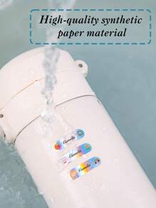 50/100/200 ملصق اسم مخصص عالي الجودة بتقنية الليزر: مقاوم للتمزق، ملصقات ملونة، بطاقات اسم هولوغرافية، متعددة الألوان، مناسبة للزجاجات والدفاتر، سهلة التطبيق والإزالة دون ترك بقايا، مثالية للاستخدام المنزلي والمكتبي، ملصقات ليزر مضادة للسرقة، لوازم مدرسية