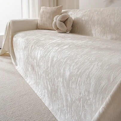 1 Vỏ bọc ghế sofa tối giản, vải chenille jacquard thủ công, phù hợp với mọi mùa, có thể giặt bằng máy, chống bụi bẩn và bền, mềm mại thân thiện với da, trang trí nhà ngày lễ, phòng khách/phòng ngủ trong nhà/ngoài trời, vỏ bọc ghế sofa 1/2/3/4 chỗ ngồi