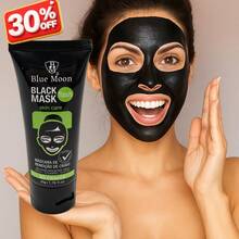 Bamboo Charcoal Mask, Facial Mask, Nose Mask, Activated Charcoal Face Mask For Deep Pore Cleansing, Peeling Face Mask For Deep Cleansing And Purifying Skin, Effective Oil Control, Suitable For Both Men And Women - Black - View 1