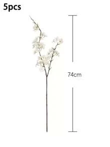 1PC/3PCS/6PCS, Artificial Cherry Blossom Flower Bouquet, Plastic Fake Peach Blossoms,Modern Minimalism Style-For Spring Decorations Home, Vases, Weddings, Parties, Living Room, Bedroom, DIY Walls, New Year's Gifts Valentine's Day Gifts - Multicolor - View 13