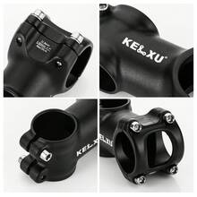 自行车把立 31.8 毫米轻质铝合金 60 毫米 90 毫米 MTB 把立 7 度车把把立适用于大多数自行车、山地车、公路车、BMX 和自行车（黑色） - 黑色 - 查看 7