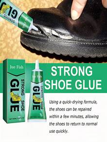 JUE FISH Superklej do naprawy obuwia, uniwersalny klej do butów, skóry, toreb, sof, wodoodporny, szybkoschnący, elastyczny, wygodny i łatwy w użyciu - Wielokolorowe - Zobacz 4