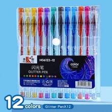 Sanrio 12pcs/18pcs/24pcs/36pcs/48pcs Colorful Glitter Gel Pens, Multicolor Ball Pens Set, Highlights/Marker Pens For Drawing, Journaling, Coloring, Art Supplies, Creative Stationery, Gifts For Kids, Students, Holidays, Pens, Gel Pens, Stationery, Pens, Gel Pens, Glitter Pens, Gel Pens, Colouring Pens, Glitter, Back To School