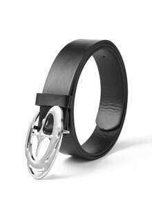 1pc Men's Cross Star Buckle Belt, Fashion Versatile For Youth, Students, Casual Minimalist Style Fall, Autumn, Halloween Autumn-Winter Accessories,Suitable For Teens, Youth,Men,Casual, Outdoor, Athletic, Vacation, Graduation Gifts, Birthday, Daily Wear - A - View 7