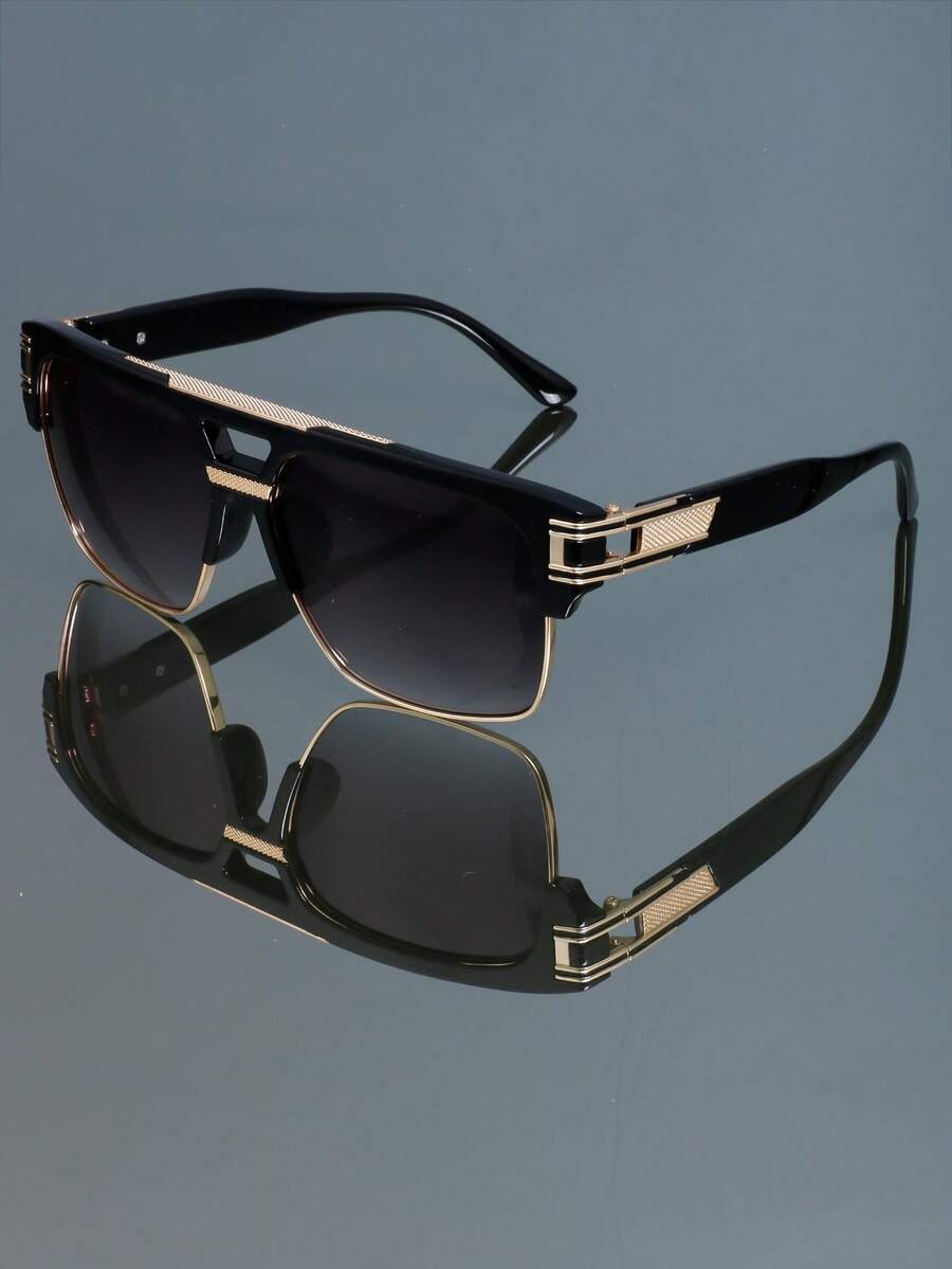 Kính thời trang phong cách Punk đơn giản, cổ điển, phù hợp với mọi phong cách, dành cho nam nữ, dự tiệc, đi chơi, đi biển, đi chơi lễ hội, kính thời trang cá nhân hóa - Nhiều màu - Xem 1