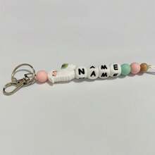 1PC Custom Animal Letter Keychain, Can Be Used As Name Bag Hanging,Back To School Gifts,Customized Keychains & Accessories,End Of Summer,Delicate Romance,For Office,For School,For Classroom,For Teacher Gifts,For University,For Colleague,For Dorm Rooms - Silicone Keychain - View 45