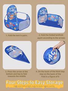 儿童趣味篮球架帐篷，室内外野餐露营玩具，圣诞节、万圣节、感恩节主题逼真图案球坑，可折叠，适合 3-6 岁男孩和女孩，室内家用（不含球）